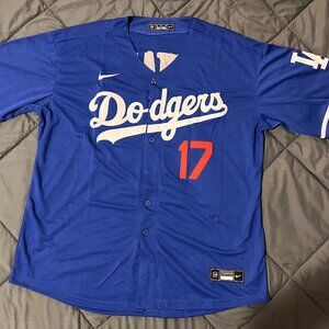 SHIP FAST SHOHEI OHTANI DODGERS LOS ANGELES #17 JERSEY